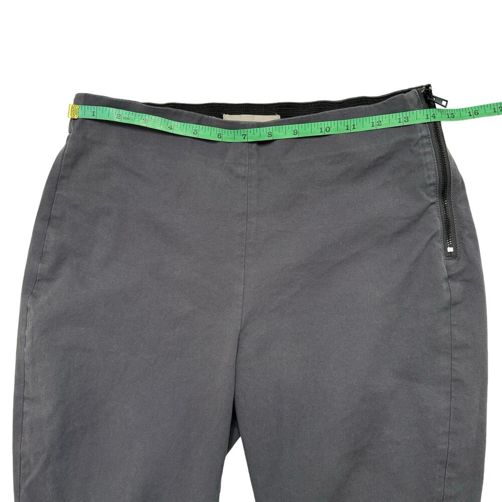 EVERLANE The Bi-Stretch Work Pant in Graphite Gray Size 6 Side Zip Slim Straight - Picture 5 of 7